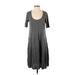 J.Jill Casual Dress: Gray Dresses - Women's Size Small Petite