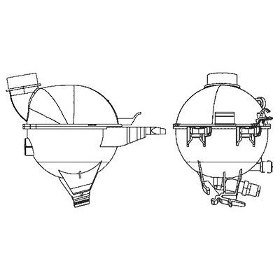 Mahle Ausgleichsbehälter, Kühlmittel [Hersteller-Nr. CRT17000S] für Citroën, Opel, Peugeot Image