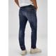 Regular-fit-Jeans STREET ONE MEN Gr. 34, Länge 34, blau (indigo blue wash) Herren Jeans Regular Fit