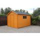 Staffordshire Outbuildings - 8 x 8ft Apex Interlocking Garden Shed - Scandinavian Redwood - Delivered Fully Assembled