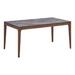 ACME Bevis Rectangle Dining Table in Stone and Walnut