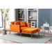 Velvet Upholstered Tufted Chaise Lounge with Chair & Ottoman Sets, Chaise Sofa Bed 62.2" Bench for Living Room Accent Chairs