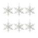 Wood Snowflake Ornament (Set of 6)