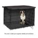Mamamax Dog Crate Cover Durable Double Door Dog Crate Cover Windproof Privacy Pet Kennel Covering Cloth Breathable Fit for 36 Inch Wire Dog Crate(49 x 31 x 33 Black)