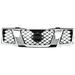 Grille Assembly Compatible with 2005-2008 Nissan Frontier 2005-2007 Pathfinder Chrome Shell with Black Insert