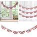 FZM Room Decor American Flag Bunting Pleated Fan String Patriotic Bunting Flag 4th Of July Decoration US Flag Banners Memorial Day Independence Day Fourth July Red White Blue Outdoor Decor