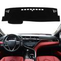 REMOCH for Toyota Camry Accessories 2023 2022 2021 2020 2019 2018 Dash Cover Dashboard Cover Mat Custom Fit Center Console Cover Sunshield Protector Padï¼ˆBlack Trimï¼‰