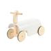 Toddlers Wooden Ride on Balance Cars Walking Car with Wheels Indoor Outdoor Fun Children Push Walking Toy for 1+ Year Old White