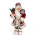 Christmas Santa Claus Figurine- Santa Claus Hold Gift Bag Xmas Tabletop Figure Decor for Holiday Party Festival Present