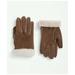 Brooks Brothers Men's Shearling Sheepskin Gloves | Medium Beige