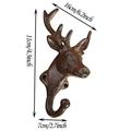 Meuva Antler Coat Hook Iron Wall Hook Coat Hook Suitable For Bathroom And Kitchen Door Hangers for Bedroom Jewelry Hooks Wall Hooks for Plants Modern