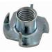 X 5/8 Length 4 Prong Steel Press-In Threaded Insert For Wood OR Plastic. (Pack Of 25)