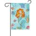 SKYSONIC Garden Flag Lovely Mermaid and Fishes Double-Sided Printed House Sports Flag-12x18(in)-Polyester Decorative Flags for Courtyard Garden Flowerpot