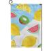 SKYSONIC Hello Summer Tropical Fruits Double-Sided Printed Garden House Sports Flag 12x18in Polyester Decorative Flags for Courtyard Garden Flowerpot