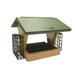 Two-Sided Feeder Recycled Feeder W/ Two Suet Cages Medium Taupe/Green