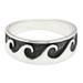 Warrior's Sea,'Men's Ocean-Themed Sterling Silver Band Ring from Bali'