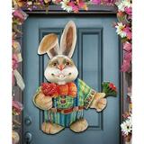 Father Bunny Easter Door Hanger Door Decor by G. DeBrekht | Easter Spring Decor - 8154423H
