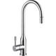 Franke Montreux Pull Out Mono Mixer Kitchen Tap Stainless Steel in Chrome