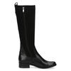 Stiefel CAPRICE, Damen, Gr. 37,5, XS-Schaft, schwarz, Leder, Textil, elegant, Schuhe, Blockabsatz, Langschaftstiefel, Businessstiefel, bequeme Weite