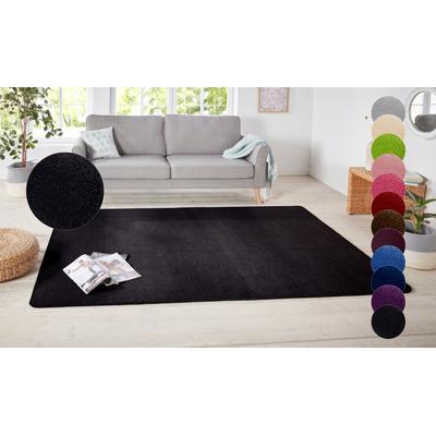 Teppich HANSE HOME "Shashi" Gr. 4, schwarz, B:160cm H:8,5mm L:240cm, Kunstfaser, Teppiche, Kurzflor, Unifarben, Läufer, weich, Esszimmer, Kinderzimmer, Flur Image