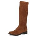 Schlupfstiefel CAPRICE Gr. 37,5, XS-Schaft, braun (brandy) Damen Schuhe Schlupfstiefel