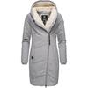Wintermantel RAGWEAR "Gordon Long", Damen, Gr. M (38), grau, Obermaterial: 74% Baumwolle, 26% Nylon, Innenfutter: 100% Polyester, Wattierung: 100% Polyester, modisch, tailliert ca. Mitte Oberschenkel, Langarm Ärmel ohne Ärmelschlitz...