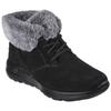 Winterboots SKECHERS "ON-THE-GO JOY - PLUSH DREAMS", Damen, Gr. 42, schwarz (schwarz, grau), Leder, casual, Schuhe, Winterschuh in bequemer Form