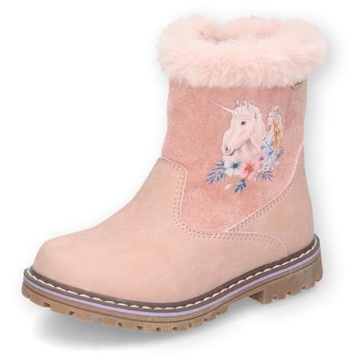 Winterboots DOCKERS BY GERLI, Kinder, Gr. 26, rosa, Nubuklederimitat, Textil, casual, Schuhe, Stiefel, Glitzerschuh mit Warmfutter Image