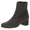 Stiefelette CAPRICE, Damen, Gr. 38, grau (dunkelgrau), Textil, elegant, Schuhe, Blockabsatz, Businessschuh mit praktischem Innenreißverschluss