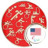 Team USA Paralympic Games Pictogram Slider Lapel Pin