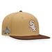 Men's Fanatics Branded Khaki/Brown Chicago White Sox Side Patch Snapback Hat