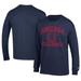 Men's Champion Navy Gonzaga Bulldogs Stacked Logo Volleyball Jersey Long Sleeve T-Shirt