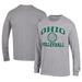 Men's Champion Gray Ohio Bobcats Stacked Logo Volleyball Jersey Long Sleeve T-Shirt