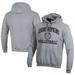 Men's Champion Gray Johns Hopkins Blue Jays Icon Logo Volleyball Eco Powerblend Pullover Hoodie