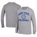 Men's Champion Gray Kent State Golden Flashes Stacked Logo Volleyball Jersey Long Sleeve T-Shirt