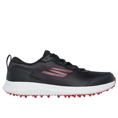 Skechers Men's GO GOLF Max Fairway 4 Shoes | Size 11.5 Extra Wide | Black/Red | Synthetic/Textile
