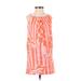 Lilly Pulitzer Casual Dress - Shift High Neck Sleeveless: Orange Print Dresses - Women's Size 7