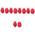 Abaodam 10 Pcs Bloody Body Props Halloween Body Parts Halloween Blood Props Red Body Organ Fake Human Organ Fake Brain Scary Ornament Plastic Playes Fake Organ Heart Decorative Items Vinyl