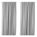 IKEA VILBORG Room Darkening Curtains, 1 Pair, 145x300 cm, Grey