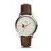 Men's Fossil Brown Los Angeles Angels Minimalist Leather Watch