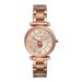 Women's Fossil Rose Gold Washington Nationals Carlie Stainless Steel Watch