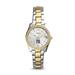 Women's Fossil Silver New York Yankees Scarlette Two-Tone Stainless Steel Watch