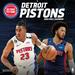 Detroit Pistons 2024 12'' x Team Wall Calendar
