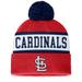 Men's Fanatics Branded Red/White St. Louis Cardinals Secondary Cuffed Knit Hat with Pom