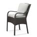 Braxton Culler Brighton Pointe Patio Dining Armchair w/ Cushion Wicker/Rattan in Black/Gray | 44 H x 25 W x 28 D in | Wayfair 435-129/6372-91