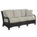 Braxton Culler Brighton Pointe Patio Sofa w/ Cushions Olefin Included/Sunbrella® Included in Black/Gray | 34 H x 76 W x 32 D in | Wayfair