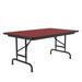 Correll, Inc. Rectangular Adjustable Folding Table Metal in Red | 32" H x 72" L x 24" D | Wayfair CFA2472PX-35