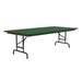 Correll, Inc. Rectangular Adjustable Folding Table Metal in Green/White | 32" H x 72" L x 36" D | Wayfair CFA3672PX-39
