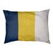 East Urban Home North Carolina Wild Dog Outdoor Dog Pillow Metal in White/Blue/Yellow | Extra Large (50" W x 40" D x 17" H) | Wayfair