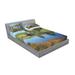 East Urban Home Hobbit Land Village House By Lake w/ Stone Bridge Farmhouse Cottage New Zealand Sheet Set Microfiber/Polyester | Full | Wayfair